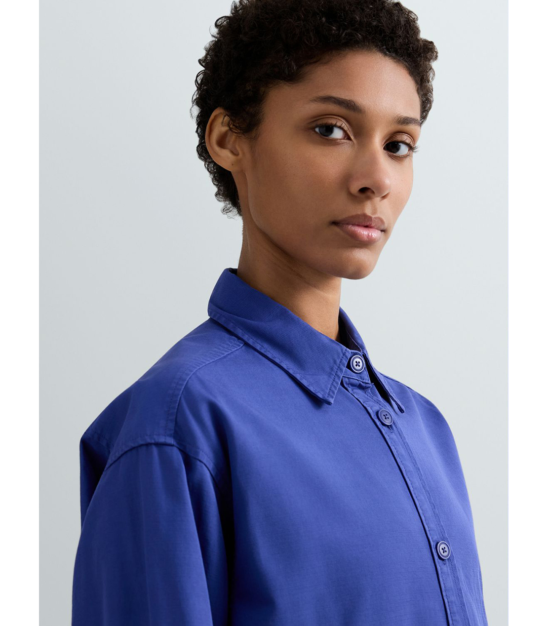 ガーメントコットンボーイフィットオーバーシャツ 詳細画像 ロイヤルブルー 5